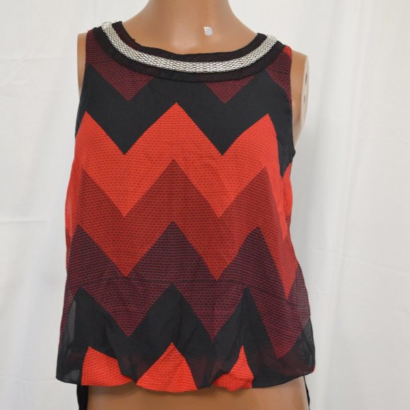 Red & Black blouse - Picture 1 of 6